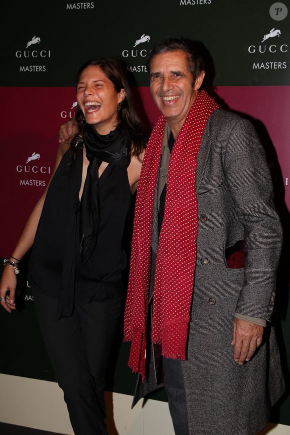 Julien Clerc et sa fille Vanille - 3e édition du Gucci Masters au Parc des expositions de Villepinte. Le 4 décembre 2011.
Bestimage