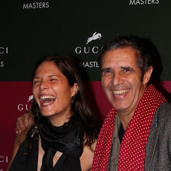 Julien Clerc et sa fille Vanille - 3e édition du Gucci Masters au Parc des expositions de Villepinte. Le 4 décembre 2011.
Bestimage