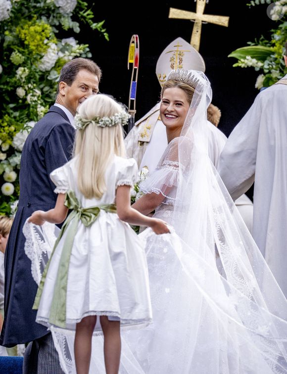 Le mariage de la princesse Marie Caroline de Liechtenstein et Leopoldo Maduro Vollmer à la cathédrale Saint-Florin de Vaduz, au Liechtenstein, le 30 août 2025. Dana Press / Bestimage