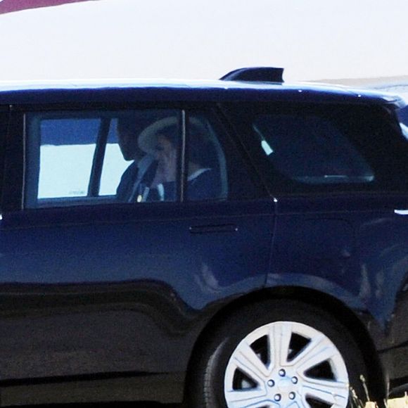 Le prince William et son épouse Kate Middleton à l'aéroport de Glasgow en Écosse, le 22 mai 2025.  Backgrid UK/ Bestimage