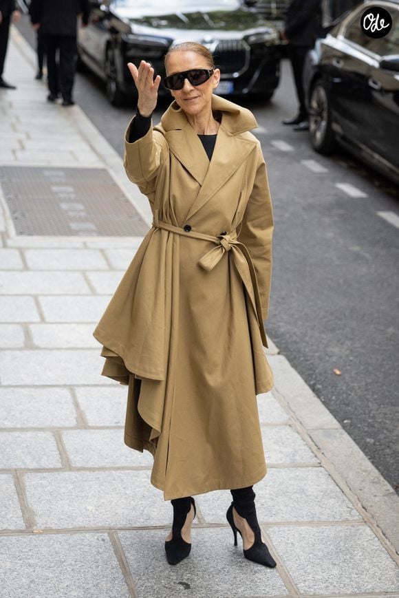 Céline Dion acclamée par ses fans à son arrivée au palace Royal Monceau à Paris, le 28 août 2026. © CYRIL MOREAU / BESTIMAGE
