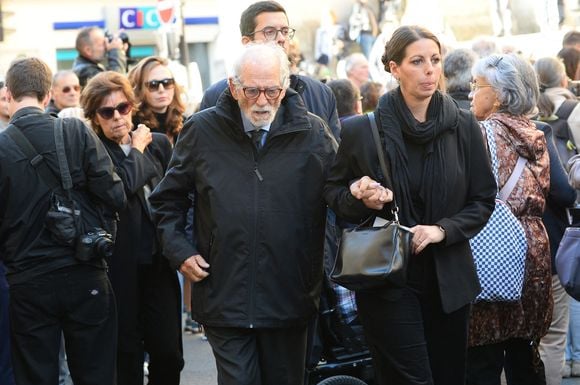 Bruno (frère de Claudia Cardinale) à la sortie des obsèques de Claudia Cardinale en l’église Saint-Roch de Paris, France, le 30 septembre 2025. © Bestimage