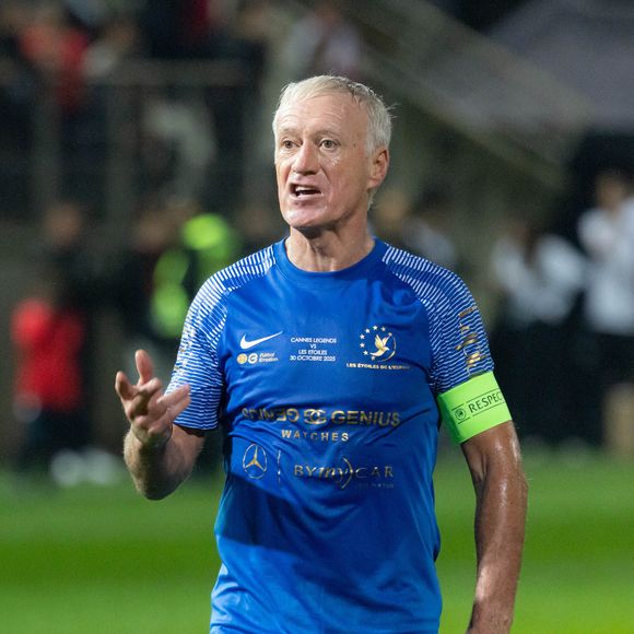 Didier Deschamps assiste au Match des Etoiles au stade Pierre de Coubertin de Cannes entre les anciens joueurs de l'AS Cannes et l'équipe des Etoiles. Photo by Shootpix/Abacapress.com