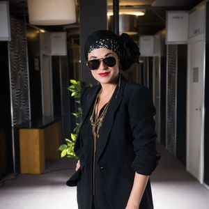 La chanteuse américaine Melody Gardot pose pour des photos à Montreux, en Suisse, le 20 juillet 2015. Photo by Loona/ABACAPRESS.COM