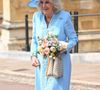 Quelle élégance !
La Reine Camilla lors de la messe de Pâques à la chapelle St George au château de Windsor.
Pictured: Queen Camilla (Camilla Parker Bowles, reine consort d'Angleterre)
