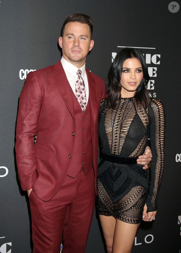 Channing Tatum et sa femme Jenna Dewan - Soirée d'inauguration du spectacle "Magic Mike Live" au Hard Rock Hotel et Casino de Las Vegas le 21 avril 2017. ©FAMEFLYNET / BESTIMAGE