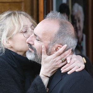 David Salles - Arrivées aux obsèques de Bruno Salomone en l'église Sainte-Anne de Polangis de Joinville-le-Pont (Val-de-Marne) le 23 mars 2026. © Cyril Moreau Dominique Jacovides / Bestimage