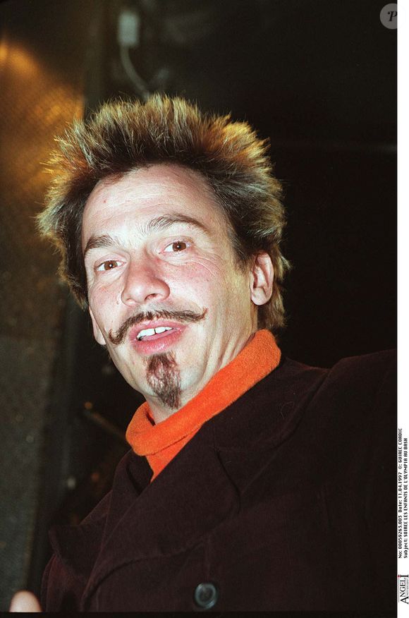 Florent Pagny, le 11 avril 1997, à l'occasion de la soirée Les enfants de l'Olympia, au Bash. COADIC GUIREC / BESTIMAGE