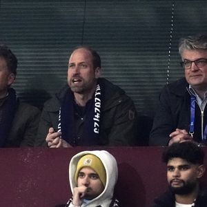 Le Prince de Galles dans les tribunes lors du match retour des huitièmes de finale de l'UEFA Champions League à Villa Park, Birmingham. Mercredi 12 mars 2025. ... Aston Villa - Club Brugge - UEFA Champions League - Huitièmes de finale - Match retour - Villa Park Birmingham Nick Potts/PA Wire.