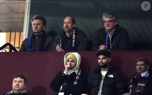 Le Prince de Galles dans les tribunes lors du match retour des huitièmes de finale de l'UEFA Champions League à Villa Park, Birmingham. Mercredi 12 mars 2025. ... Aston Villa - Club Brugge - UEFA Champions League - Huitièmes de finale - Match retour - Villa Park Birmingham Nick Potts/PA Wire.