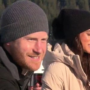 Le prince Harry, duc de Sussex, de passage à Whistler (Canada) pour préparer les Invictus Games 2025, répond aux questions de Will Reev pour l'émission "Good Morning America", le 15 février 2024. Backgrid UK/ Bestimage