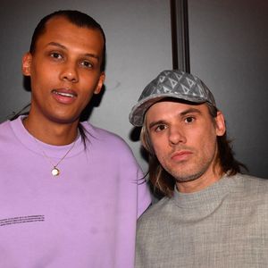 Exclusif - Stromae et Orelsan en backstage de la 38ème cérémonie des Victoires de la musique à la Seine musicale de Boulogne-Billancourt, France, le 10 février 2023. © Moreau-Veren/Bestimage