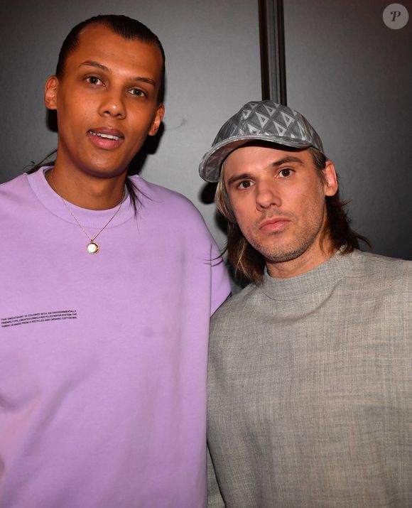 Exclusif - Stromae et Orelsan en backstage de la 38ème cérémonie des Victoires de la musique à la Seine musicale de Boulogne-Billancourt, France, le 10 février 2023. © Moreau-Veren/Bestimage
