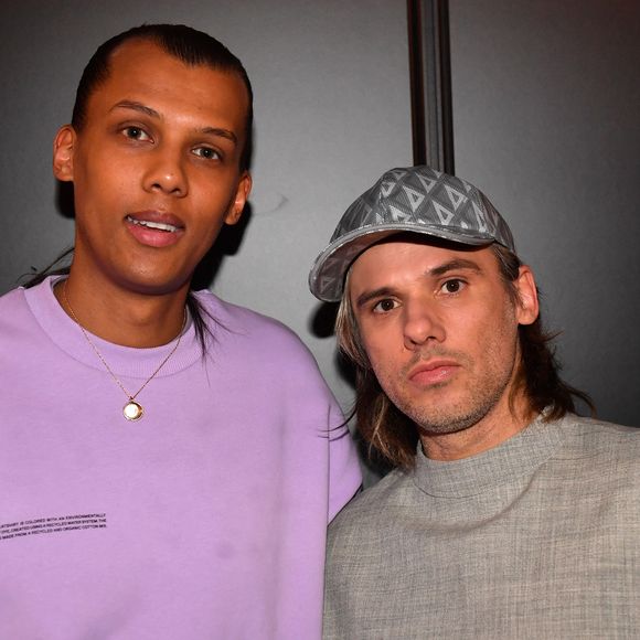 Exclusif - Stromae et Orelsan en backstage de la 38ème cérémonie des Victoires de la musique à la Seine musicale de Boulogne-Billancourt, France, le 10 février 2023. © Moreau-Veren/Bestimage