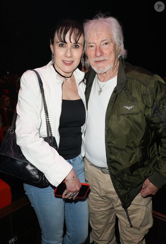 Exclusif - Hugues Aufray avec sa femme Muriel Mégevand - Concert de Chantal Goya "Sur la route enchantée" au Palais des Congrès à Paris le 18 mai 2024. © Coadic Guirec/Bestimage