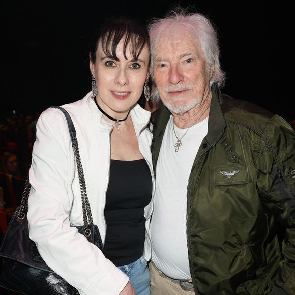 Exclusif - Hugues Aufray avec sa femme Muriel Mégevand - Concert de Chantal Goya "Sur la route enchantée" au Palais des Congrès à Paris le 18 mai 2024. © Coadic Guirec/Bestimage