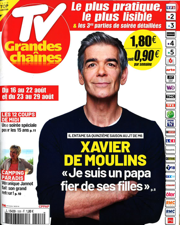 Nouveau numéro de "TV Grandes Chaînes" avec une interview de Xavier De Moulins.