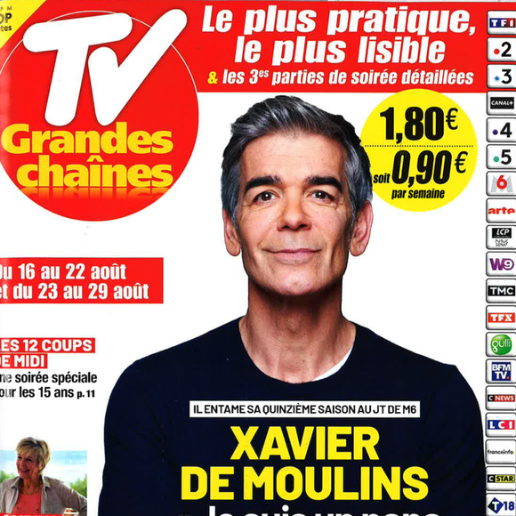 Nouveau numéro de "TV Grandes Chaînes" avec une interview de Xavier De Moulins.