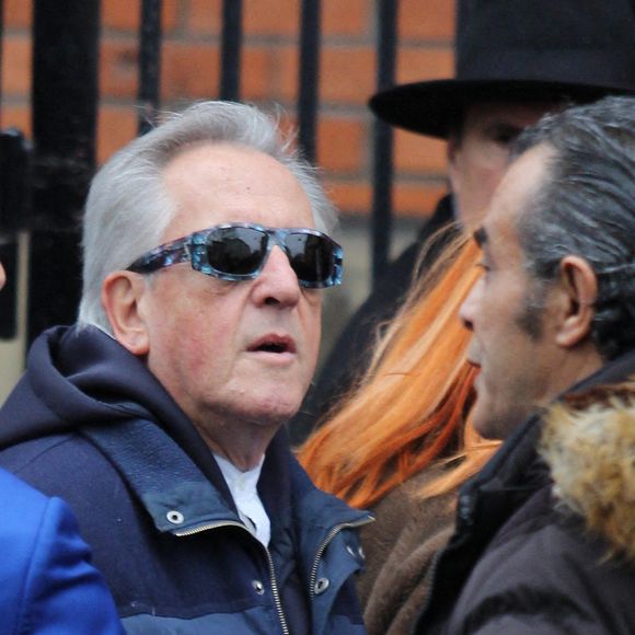 Gilbert Montagné lors de la cérémonie d'enterrement de Michou à l'église Saint Jean de Montmartre à Paris, France, le 31 janvier 2020. Photo par Nasser Berzane/ABACAPRESS.COM