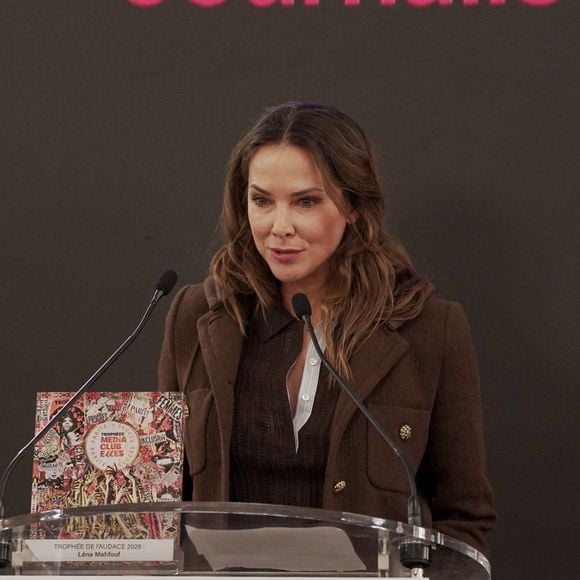 Mélissa Theuriau - Cérémonie des Trophées médiaClub'Elles 2026 dans les salons de l'Hôtel de Lassay le 4 février 2026.
© Anne-Sophie Guebey / Bestimage