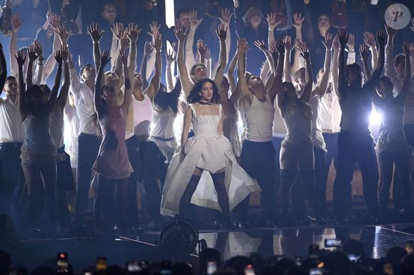Rosalia et Bjork se produisent sur scène lors des BRIT Awards 2026 au Co-op Live Arena à Manchester, Royaume-Uni.
Backgrid UK/ Bestimage