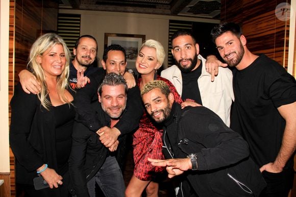 Exclusif - Paul Bou Antoun, directeur de la maison Noura, Brahim Zaibat, Jordan Mouillerac, Katrina Patchett, Ouassini Embarek, Vedat Uçar, Malik Amraoui - Dîner au restaurant Noura à Paris le 13 octobre 2022.

© Baldini / Bestimage