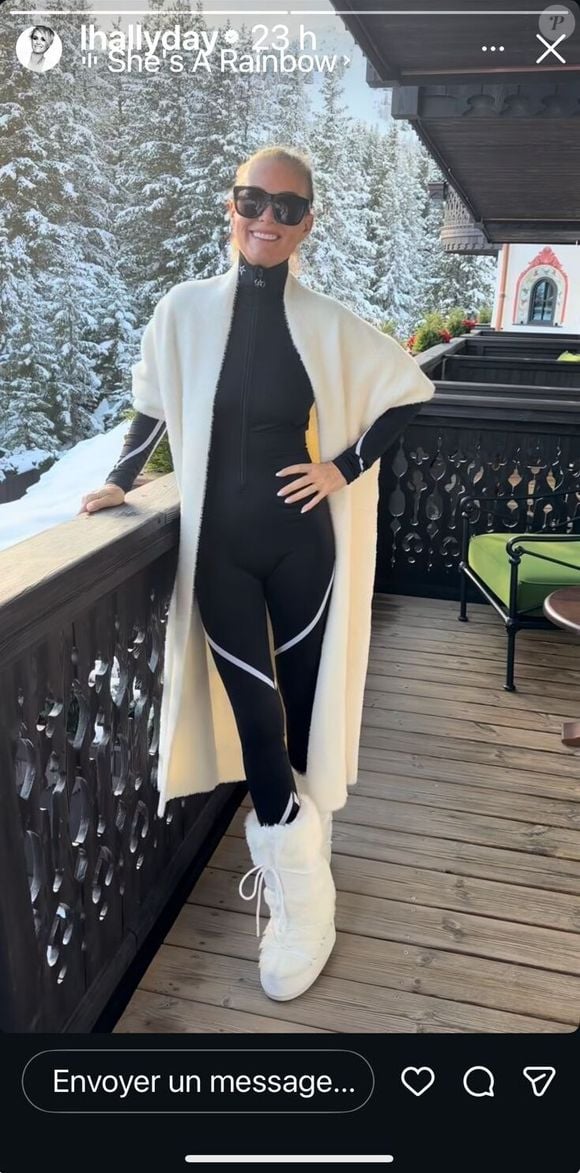 De passage à Courchevel, dans l’un des plus somptueux hôtels de la station, Les Airelles, les amoureux ont enchaîné descentes enneigées, raclettes généreuses et tasses de vin chaud.

Laeticia Hallyday lors de son séjour à Courchevel. Instagram