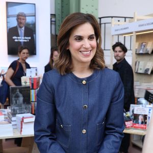 Sonia Mabrouk  - Festival du Livre de Paris 2025 au Grand Palais à Paris le 11 avril 2025.
© Denis Guignebourg / Bestimage