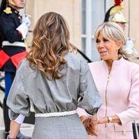 Brigitte Macron et Rania de Jordanie : à l'Élysée, leurs looks très coordonnés attirent tous les regards