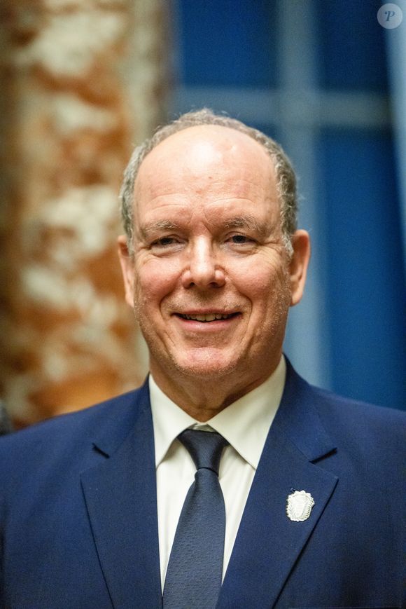 Exclusif - S.A.S Le Prince de Monaco lors de l'inauguration de l'exposition "De Monaco à Chantilly, une princesse des lumières en quête de liberté au château de Chantilly, France, le 18 octobre 2025. © Cyril Moreau/Bestimage