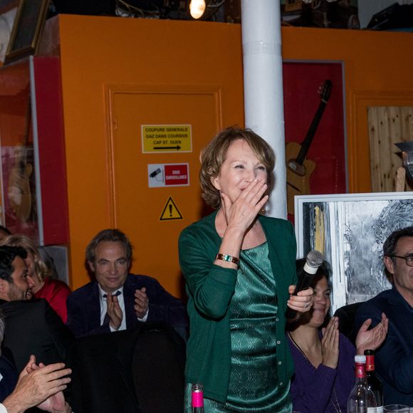 Jean-Louis Borloo, Nathalie Baye - Soirée en l'honneur de Nathalie Baye, organisée par Louis Michel Colla, à La Chope des Puces, restaurant mythique de Marcel Campion à Saint-Ouen. Le 30 avril 2018. © Cyril Moreau / Bestimage