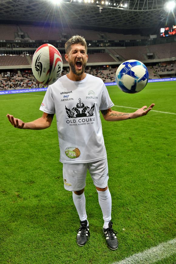 Paga - Match des Légendes, la rencontre qui mêle le football et le rugby au profit de l'association de P. Olmeta (ancien gardien de but et co-fondateur de l'association), "Un sourire, un espoir pour la vie" s'est déroulé à Nice à l'Allianz Riviera, le 26 septembre 2022.  © Bruno Bebert/Bestimage