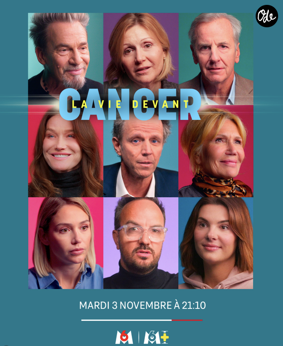Elle témoigne dans le documentaire “Cancer, la vie devant”, diffusé le 3 novembre sur M6.

Affiche du documentaire "Cancer, la vie devant", diffusé sur M6 le 3 novembre 2026