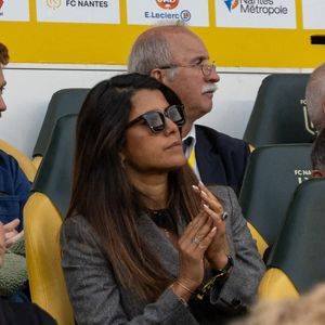 Karine Ferri - Match des Légendes du Variétés Club de France contre le FC Nantes au profit du Secours Populaire au stade de la Beaujoire à Nantes le 3 juin 2025. © Martin Bousseau/Bestimage