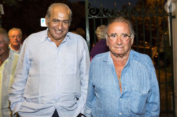 Pierre Benichou et Claude Brasseur lors du 29e Festival de Ramatuelle, à Ramatuelle, près de Saint-Tropez, dans le sud de la France, le 11 août 2013. Photo par Cyril Bruneau/ABACAPRESS.COM