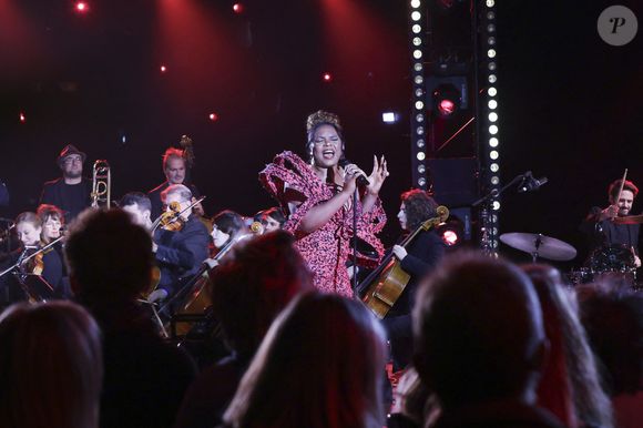 Exclusif - Yemi Alade lors de l'enregistrement de l'émission "Le Grand Echiquier, Spéciale Afrique", présentée par C.Chazal et A.Manoukian et diffusée le 28 août 2025 sur France 2, à Paris, France, le 14 septembre 2024. © Jack Tribeca/Bestimage