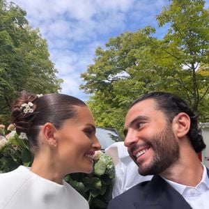 Thylane Blondeau a partagé les coulisses de son mariage avec Benjamin Attal. Capture d'écran Instagram