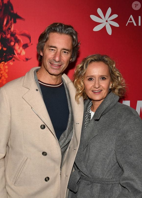 Laurent Solly (président de Facebook France) et sa femme Caroline Roux au concert de M.Galanter au théâtre Music-Hall Show l'Alhambra à Paris, France, le 23 novembre 2023. © Veeren/Bestimage