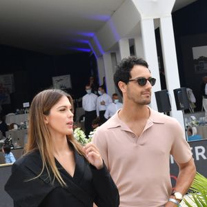 Exclusif - Iris Mittenaere et son ex-compagnon Diego El Glaoui assistent au Longines Paris Eiffel Jumping au Champ de Mars, le 26 juin 2021. 
© Veeren / Bestimage