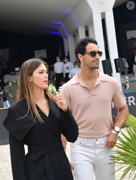 Exclusif - Iris Mittenaere et son ex-compagnon Diego El Glaoui assistent au Longines Paris Eiffel Jumping au Champ de Mars, le 26 juin 2021. 
© Veeren / Bestimage