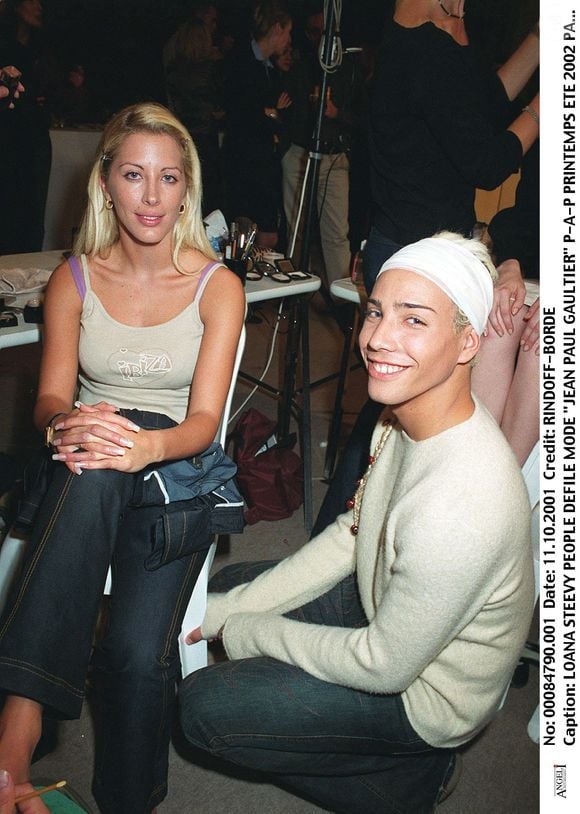 Loana et Steevy au défilé mode de Jean-Paul Gaultier à Paris. 
© RINDOFF-BORDE / BESTIMAGE
