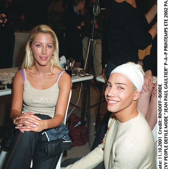 Loana et Steevy au défilé mode de Jean-Paul Gaultier à Paris. 
© RINDOFF-BORDE / BESTIMAGE