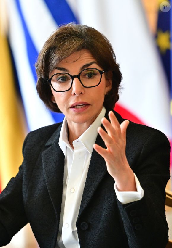 Rachida Dati, ministre de la Culture, reçoit ses homologues européens et des acteurs de la vie culturelle pour une Journée de travail consacrée au renforcement de la souveraineté culturelle européenne, le 11 juin 2025 au ministère de la Culture à Paris. 
© Christian Liewig / Bestimage