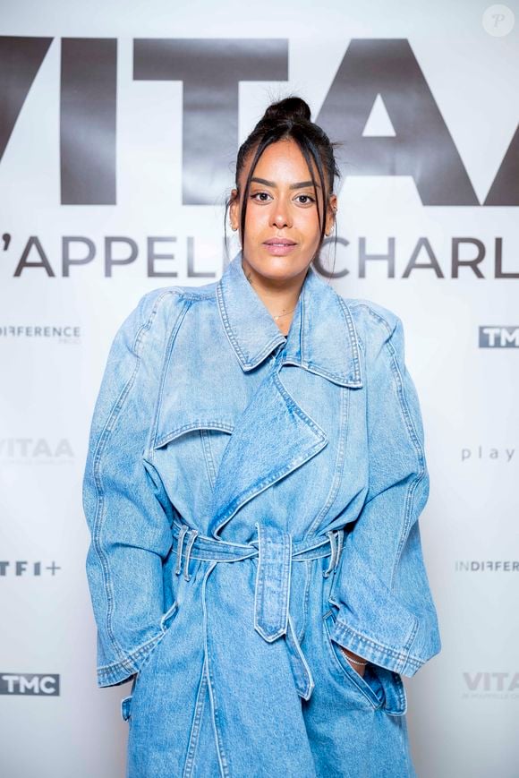 Et celle de son film "Ma Frère" pour lequel elle est attendue au festival de Cannes cette année
Exclusif - Amel Bent à la projection privée en avant-première du documentaire sur Vitaa (Charlotte Gonin) "Je m'appelle Charlotte" dans les locaux de TF1 à Boulogne Billancourt le 18 novembre 2024. Le documentaire sera diffusé le 22 novembre sur TMC en prime time et TF1+.

© Pierre Perusseau / Bestimage