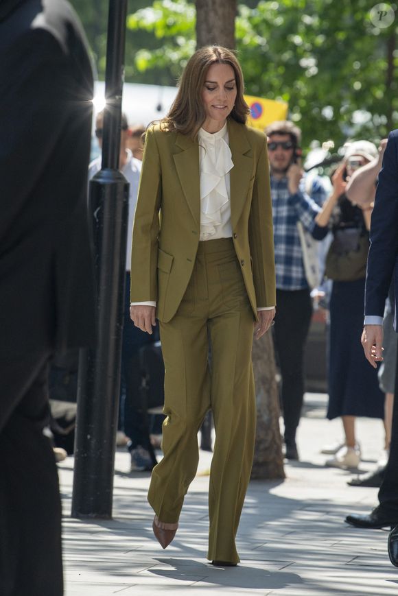 Catherine (Kate) Middleton, princesse de Galles, arrive aux studios "180 Strand" à Londres. GOFF INF / BESTIMAGE