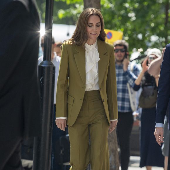 Catherine (Kate) Middleton, princesse de Galles, arrive aux studios "180 Strand" à Londres. GOFF INF / BESTIMAGE