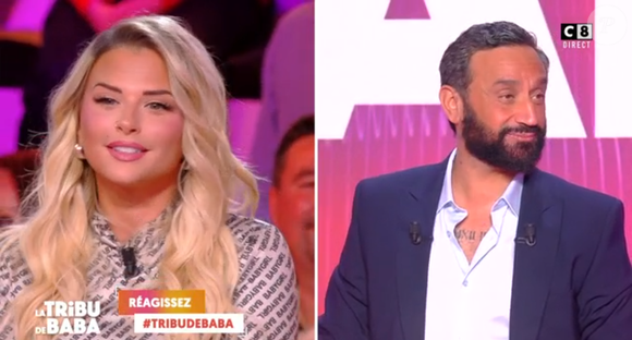 Cyril Hanouna et Kelly Vedovelli dans "TPMP", C8  le 4 février 2025.