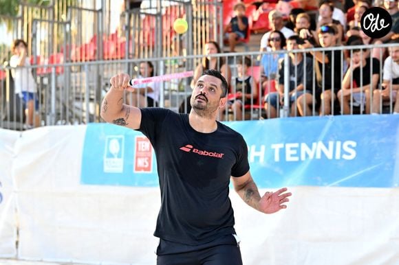 Exclusif - Florent Manaudou lors de l'évènement caritatif "Tsonga & Friends Beach Solidarity Event" organisé par l’association "Attrap'la Balle" dans le cadre du Beach Sport Festival à Saint-Laurent-du-Var. © Bruno Bebert/Bestimage