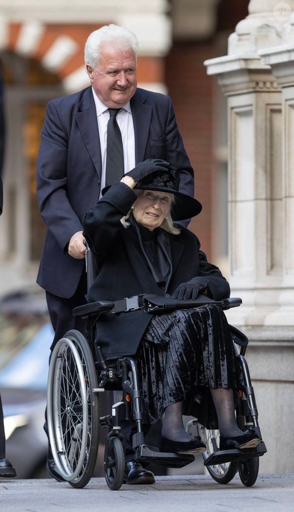 La princesse Alexandra de Luxembourg - Arrivée du cercueil de la duchesse de Kent en l'abbaye de Westminster à Londres le 15 septembre 2025 Dana Press / Bestimage