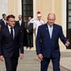 Le prince Albert II de Monaco, la princesse Charlène et leurs enfants accueillent le président Emmanuel Macron , sa femme Brigitte et une délégation au palais princier à Monaco le 7 juin 2025. © Ludovic Marin / Pool / Bestimage